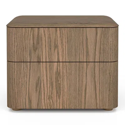 Huppe Simone Two Drawer Nightstand In Brown