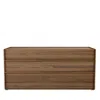 Huppe Six Drawer Dresser In Light Natural Walnut / Cream Glass