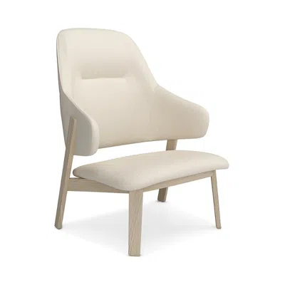 Huppe Wolfgang High-back Lounge Chair In Cream