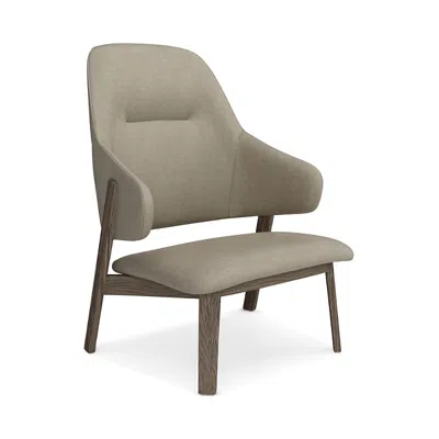 Huppe Wolfgang High-back Lounge Chair In Sand