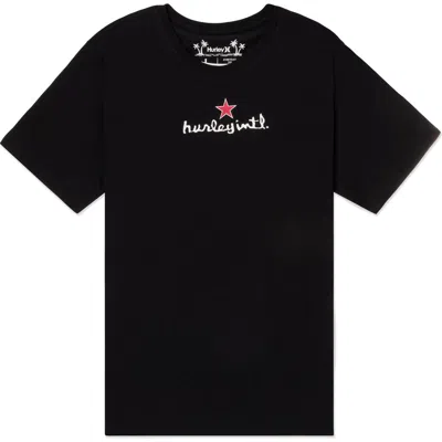 Hurley 25th S1 Short Sleeve Graphic Print T-shirt In Black