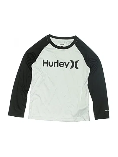 Pre-owned Hurley Kids'  3/4 Sleeve T-shirt In Silver