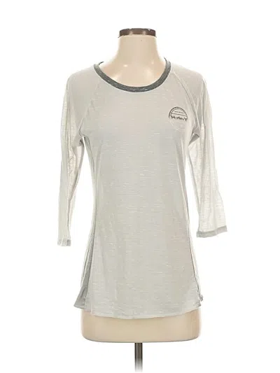 Pre-owned Hurley 3/4 Sleeve T-shirt In Silver