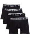 Hurley 4pk Regrind Boxer Brief In Black