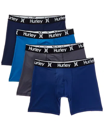 Hurley 4pk Regrind Boxer Brief In Blue