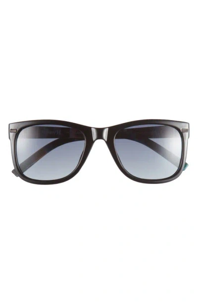 Hurley 52mm Polarized Square Sunglasses In Black