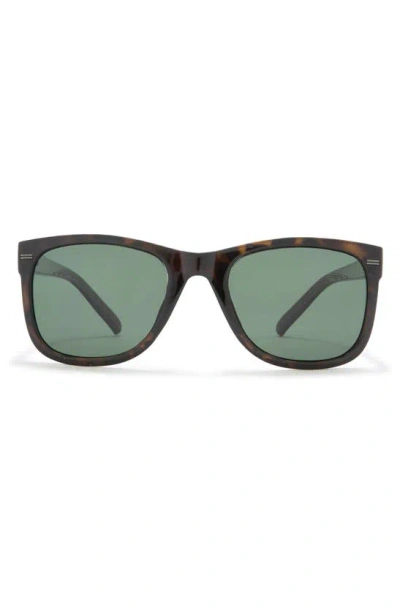 Hurley 52mm Polarized Square Sunglasses In Green
