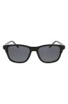 Hurley 55mm Polarized Square Sunglasses In Black