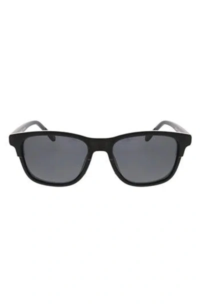 Hurley 55mm Polarized Square Sunglasses In Black