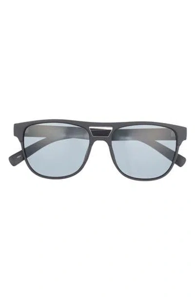Hurley 55mm Rounded Aviator Sunglasses In Blue