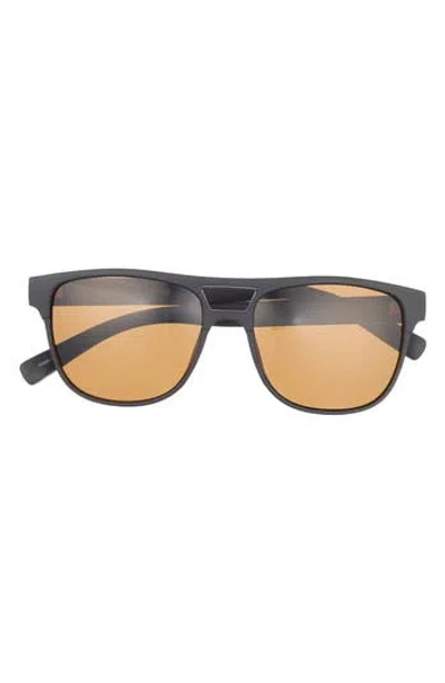 Hurley 55mm Rounded Aviator Sunglasses In Brown