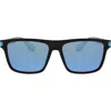 Hurley 56mm Flat Top Polarized Square Sunglasses In Multi