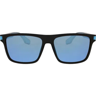 Hurley 56mm Flat Top Polarized Square Sunglasses In Multi