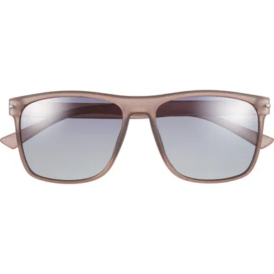 Hurley 56mm Polarized Square Sunglasses In Smoke
