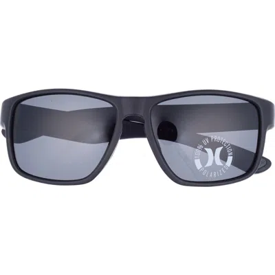 Hurley 58mm Polarized Square Sunglasses In Blue