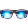 Hurley 64mm Mod Wrap Polarized Sunglasses