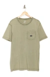 Hurley Acid Wash Cotton Pocket T-shirt In Green