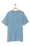 Hurley Acid Wash Cotton Pocket T-shirt In Blue