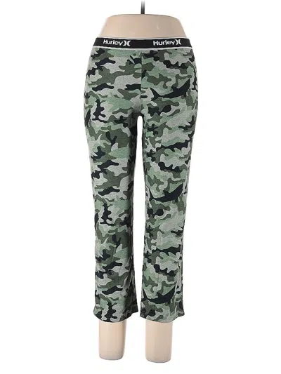 Pre-owned Hurley Active Pants In Green