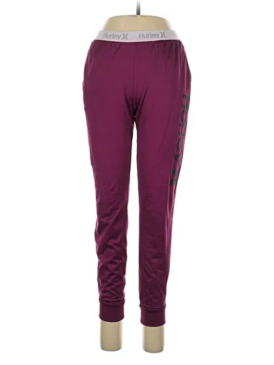 Pre-owned Hurley Active Pants In Purple