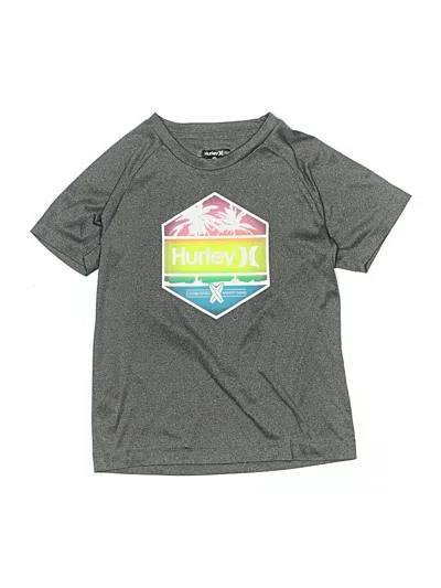 Pre-owned Hurley Kids'  Active T-shirt In Gray