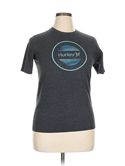 Pre-owned Hurley Active T-shirt In Gray