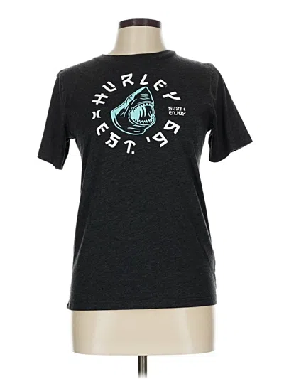 Pre-owned Hurley Active T-shirt In Black
