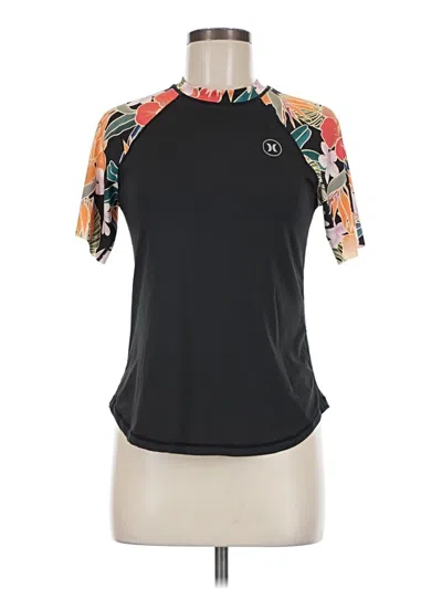 Pre-owned Hurley Active T-shirt In Black