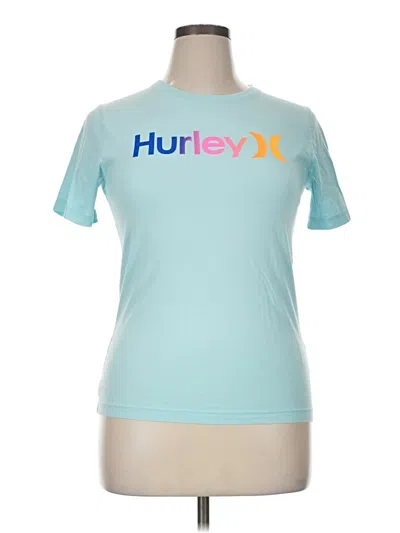 Pre-owned Hurley Active T-shirt In Blue