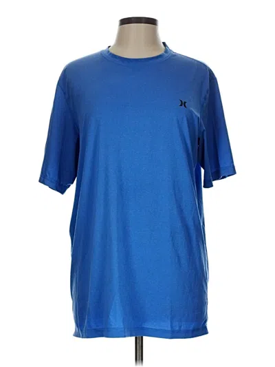 Pre-owned Hurley Active T-shirt In Blue