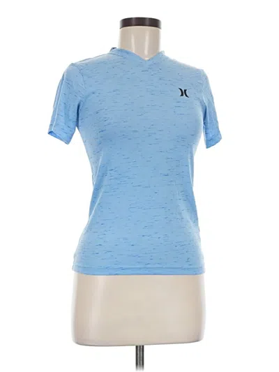 Pre-owned Hurley Active T-shirt In Blue