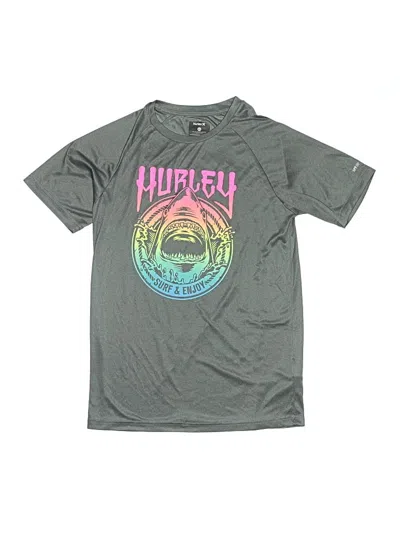 Pre-owned Hurley Kids'  Active T-shirt In Gray