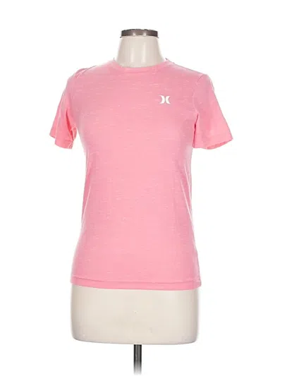 Pre-owned Hurley Active T-shirt In Pink