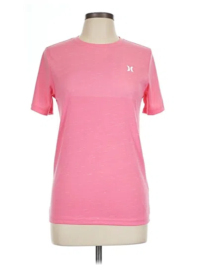 Pre-owned Hurley Active T-shirt In Pink
