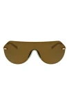 Hurley Angled Iconic Shield Sunglasses In Brown