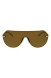 Hurley Angled Iconic Shield Sunglasses In Blue/gold