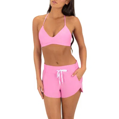 Hurley Aquas Solid Board Shorts In Pink