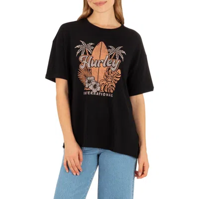 Hurley Arise Graphic Boyfriend T-shirt In Black