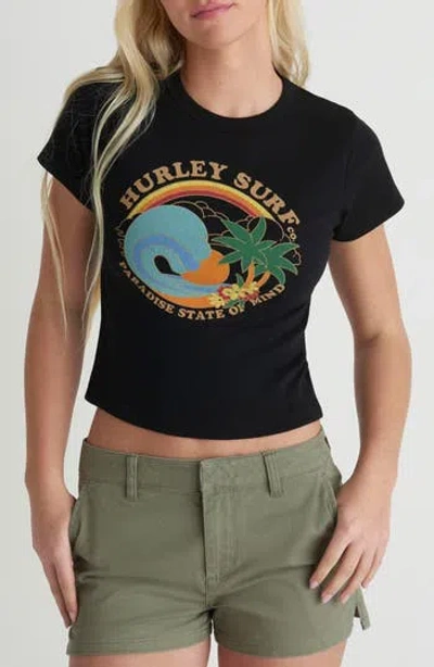 Hurley Ashbury Baby Tee In Black