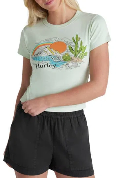 Hurley Badlands Baby Tee In Blue