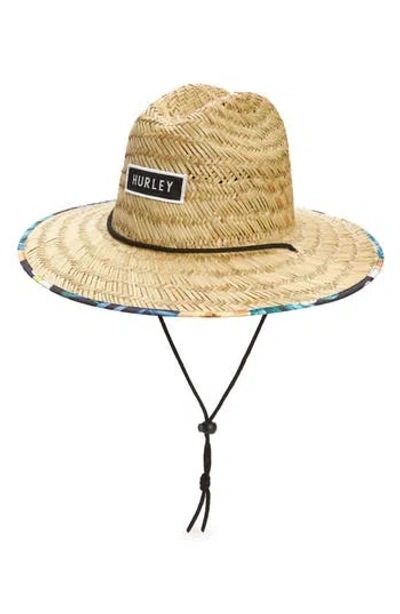 Hurley Bayside Straw Lifeguard Hat In Neutral