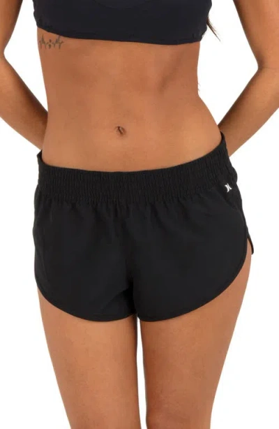 Hurley Beachrider Cover-up Shorts In Black