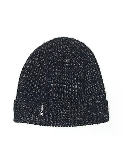 Pre-owned Hurley Beanie Hat In Black