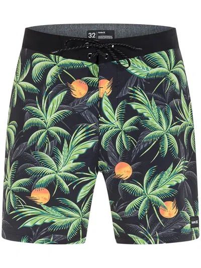 Hurley Big & Tall Mens Printed Recycled Polyester Swim Trunks In Multi