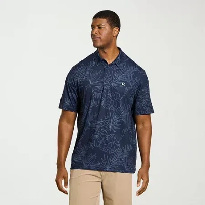 Hurley Big And Tall Mens Regular Fit Short Sleeve Polo Shirt In Multi