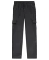 Hurley Big Kid Boys Adjustable Waist Straight Cargo Pant In Black