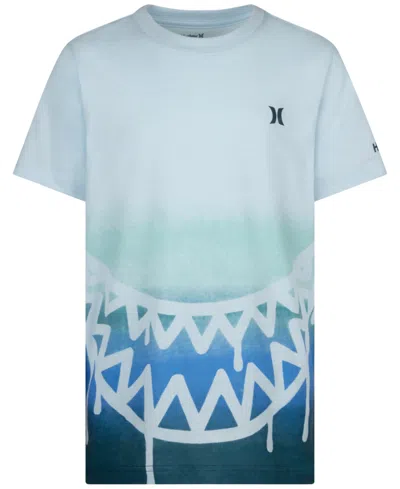 Hurley Kids' Big Boys Dipset Shark Bait Graphic Short-sleeve T-shirt In Biqblue Ic