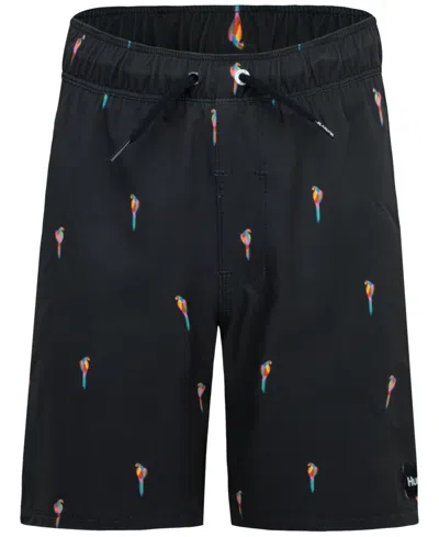 Hurley Kids' Big Boys Ditsy Birds Pull-on Swim Shorts