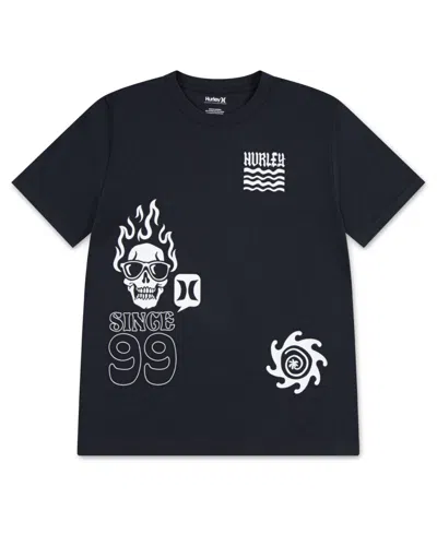 Hurley Kids' Big Boys Multi Facet Printed T-shirt In Black