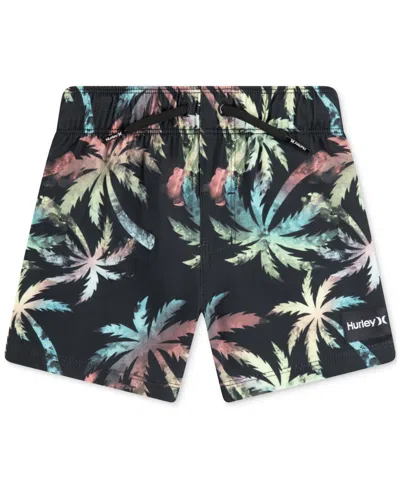 Hurley Kids' Big Boys Palm Tree Printed Pull-on Swim Shorts In Multi